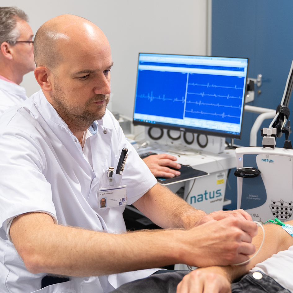 EMG Examination in progress